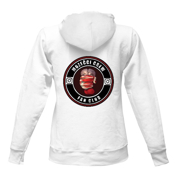 Mozečci Crew Fan Club Mikina Dámská Bílá